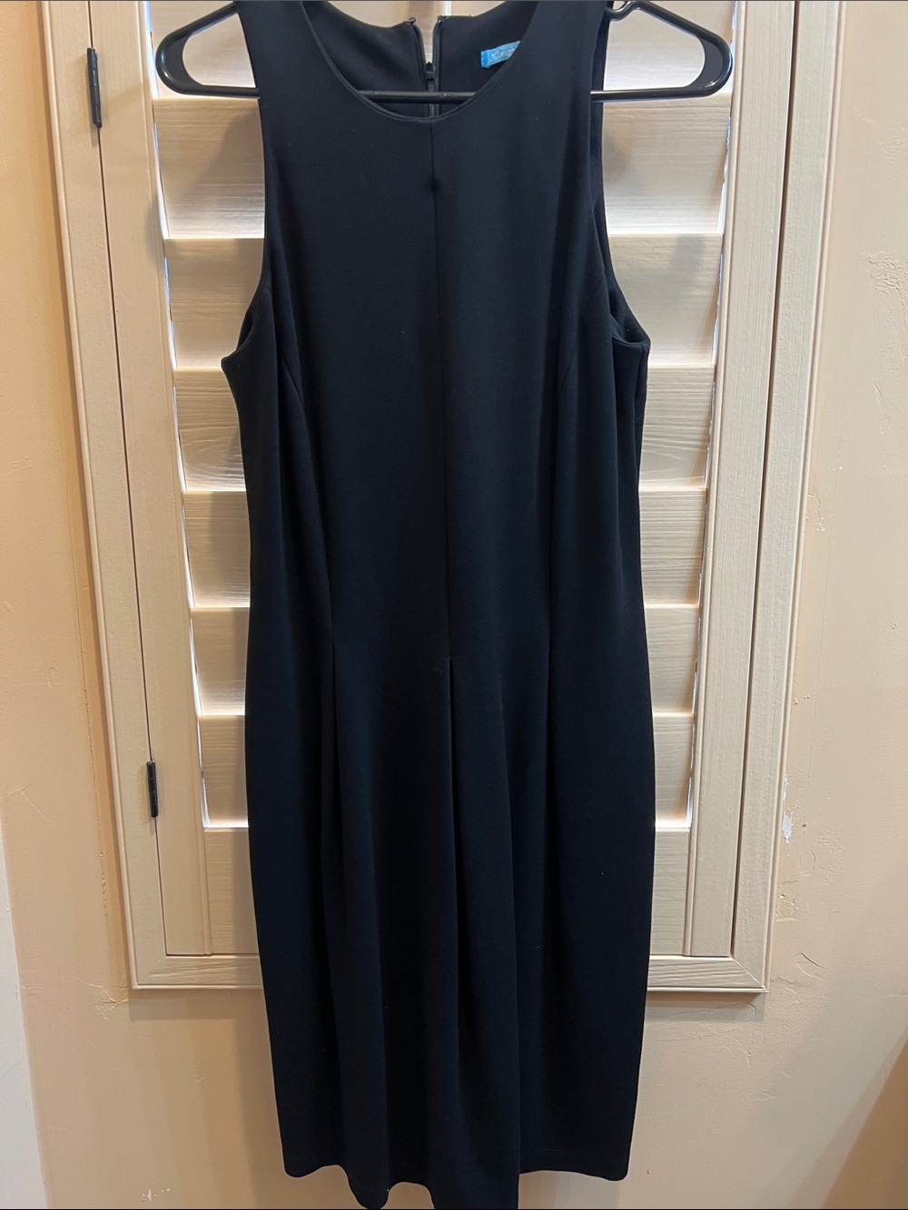 J McLaughlin sleeveless black knit dress  Medium EUC